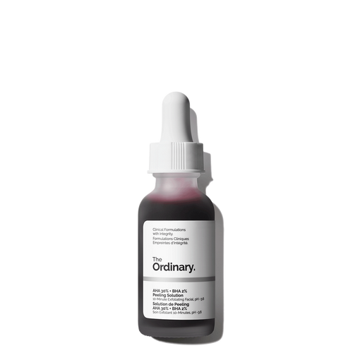 The Ordinary AHA 30% + BHA 2% Peeling Solution exfoliating 10 minute facial